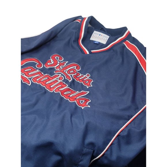 Genuine Merchandise St. Louis Cardinals Pull Over Baseball Jacket Lined Size XL‎ - Picture 6 of 6